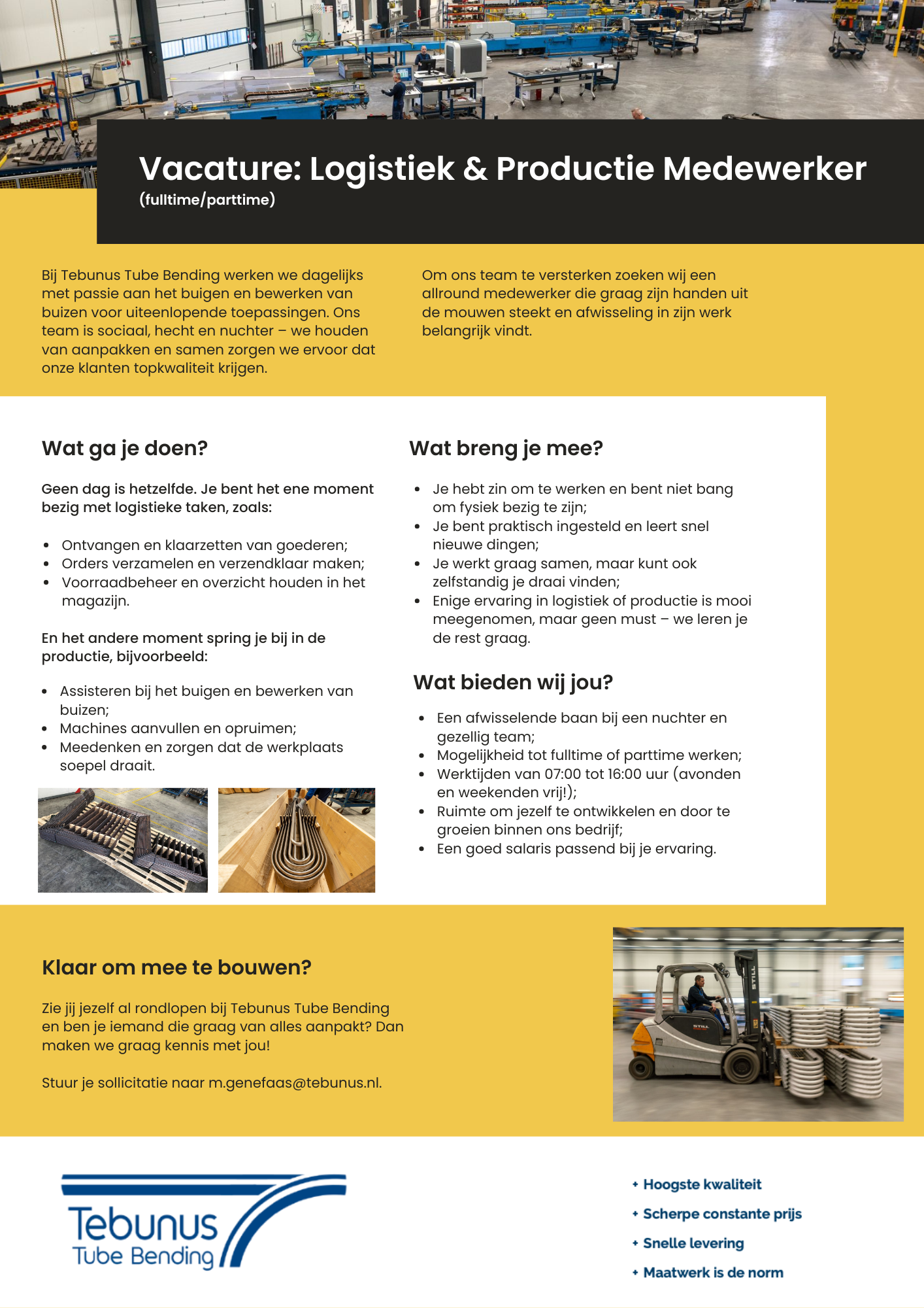 10 Logistiek en Productiemedewerker